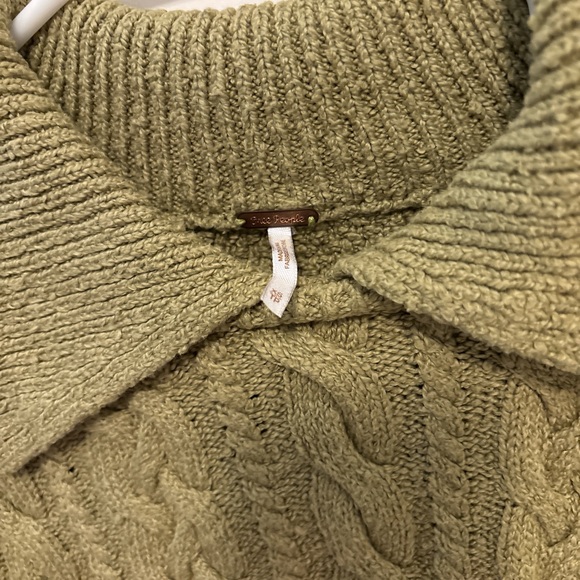 Free People Every Cloud Collared Sweater Size XS - Picture 2 of 3